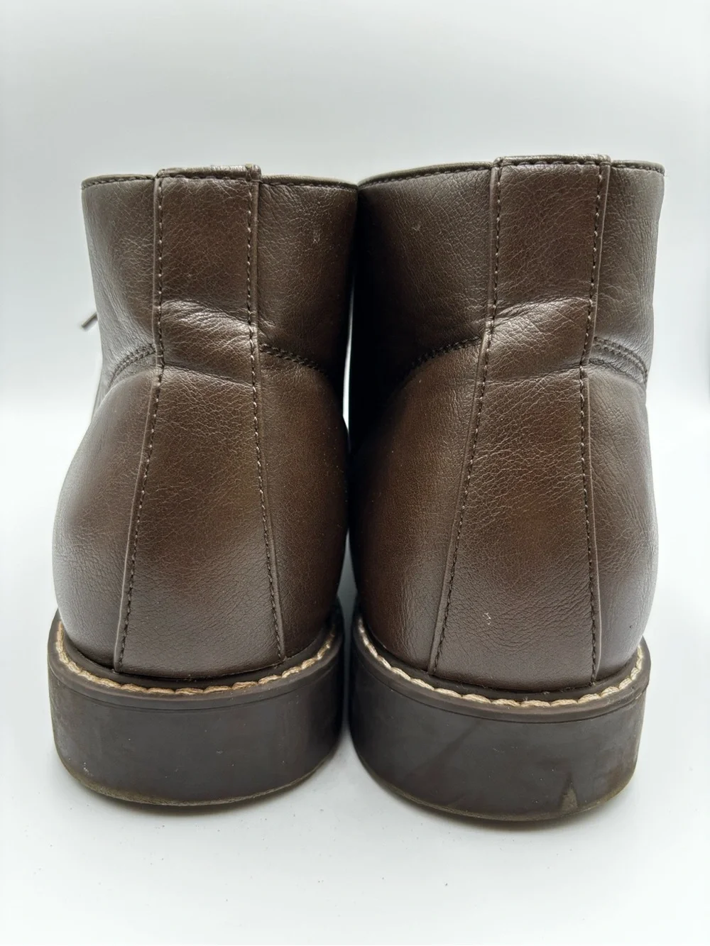 Guess Men's Joey Casual Chukka Ankle Boots Brown Faux Leather Size 12